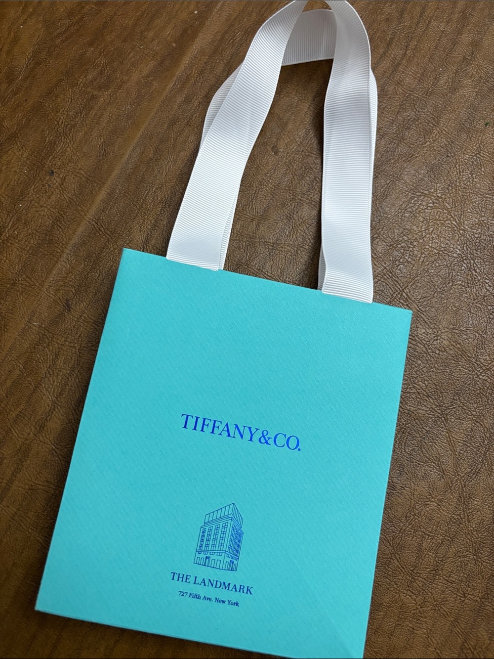 Tiffany & Co. Mini Paper Bag in Signature Blue